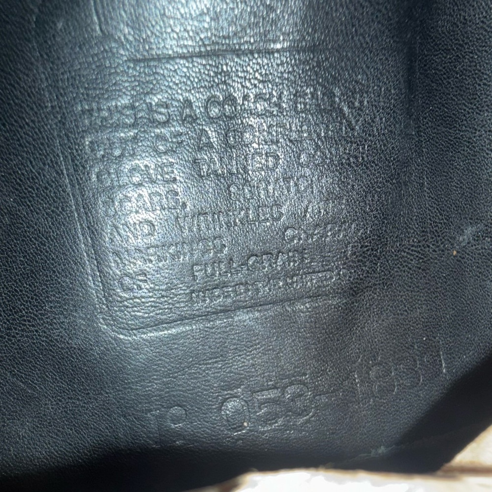 1990 vintage Coach Leather pocket Drawstring Bucket Bag 4020 Made in the USA - Picture 10 of 11